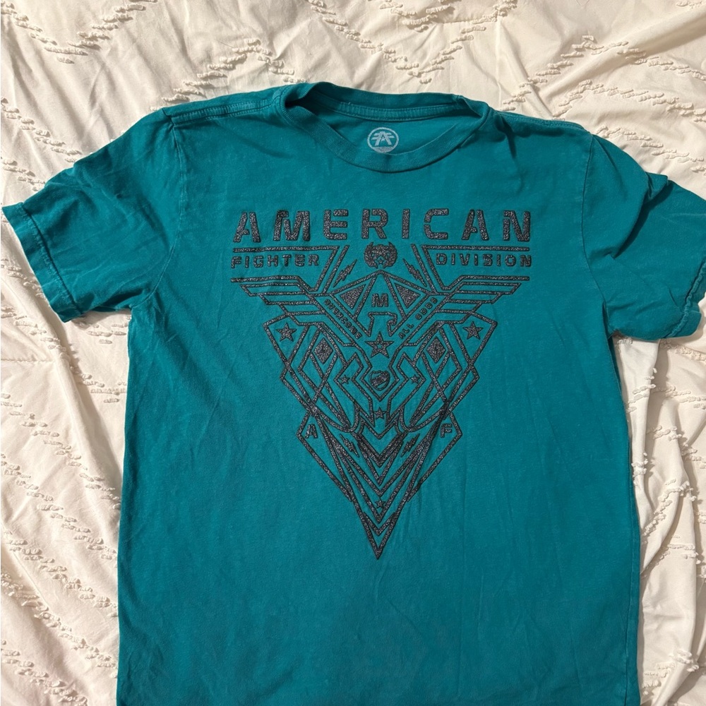 American Fighter Turquoise Graphic Tee